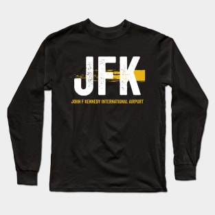 JFK Airport Code New York International Airport Long Sleeve T-Shirt